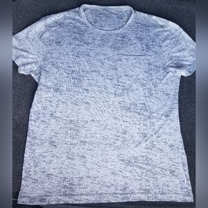 NWOT JOHN VARVATOS Star USA "Neutral Grey" Emerson Burnout Crew Pocket T-Shirt